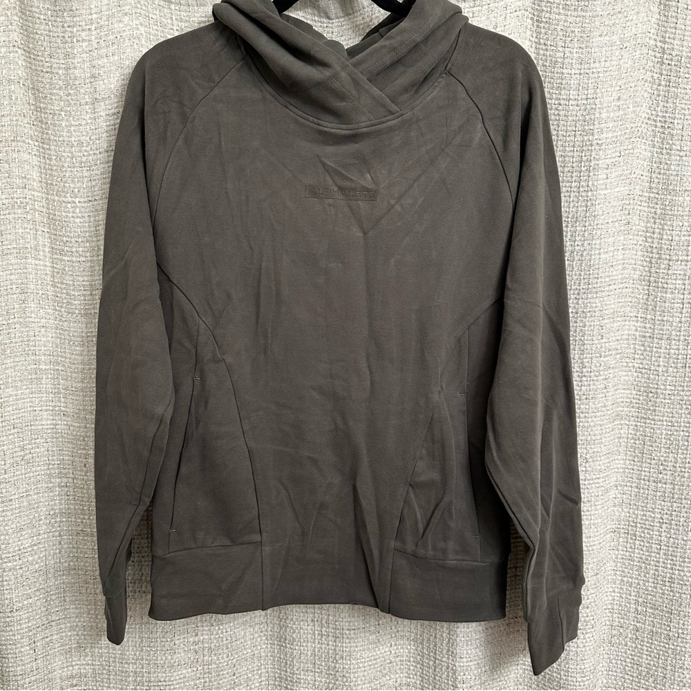 NWT Alphalete Men’s Hoodie Muted Olive Size Small Mineral Wash Hoodie